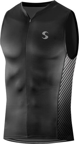 Synergy Men's Race Tri Singlet (White/Gray, Medium) in Kuwait