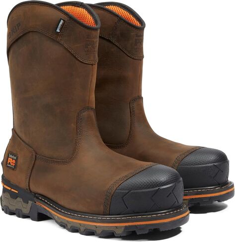Timberland Pro Men's Boondock On Composite Safety Toe Toe مقاومة للثقب مقاوم للماء التمهيد الصناعي in Saudi Arabia