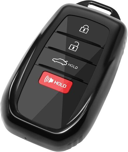 لتغطية Toyota Key Fob for 2025 Camry 2020-2025 RAV4 2019-2025 LAND CRARISER KEY Shell Case for 2021-2025 SIENNA VENZA HILUX GRAND HIVELANDER TUNDRA COROLLA BZ4X PRIUS (Black ، 1PC) in Kuwait