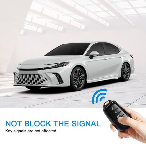 لتغطية Toyota Key Fob for 2025 Camry 2020-2025 RAV4 2019-2025 LAND CRARISER KEY Shell Case for 2021-2025 SIENNA VENZA HILUX GRAND HIVELANDER TUNDRA COROLLA BZ4X PRIUS (Black ، 1PC) in Kuwait