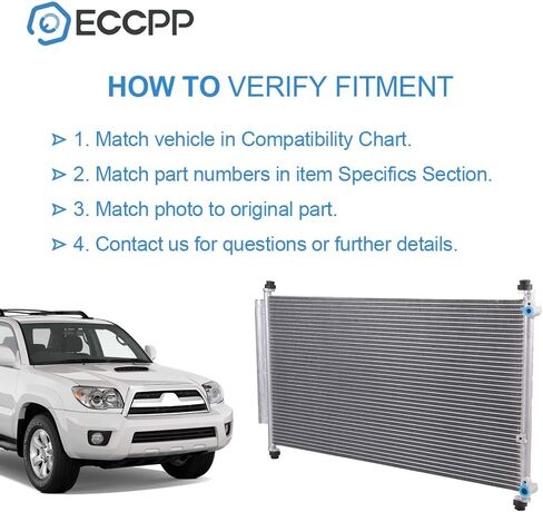 ECCPP AC A A/C Contenser AC3246 استبدال FIT لعام 2005-2010 Honda Odyssey in Saudi Arabia