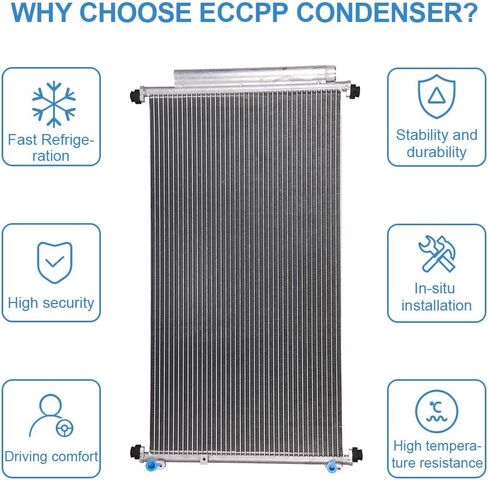 ECCPP AC A A/C Contenser AC3246 استبدال FIT لعام 2005-2010 Honda Odyssey in Saudi Arabia
