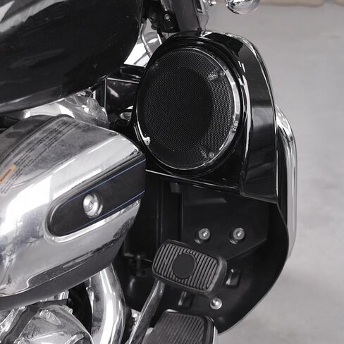 TCMT Lower Vented Leg Fairing 6.5 "شوايات مكبرات الصوت تناسب Harley Train Road Road King Street Glide Glide Electra Glide 2014-2023 CVO Limited Flhtkse 2018-2020 in Saudi Arabia