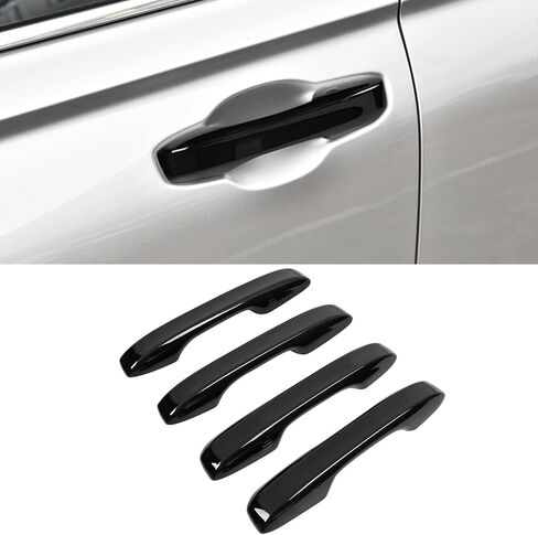 4Pcs Door Handle Cover Trim Exterior Side Door Handle Protector Cover Anti-Scratch Decoration Accessories for Nissan for Altima 2013-2018, Glossy Black in Kuwait