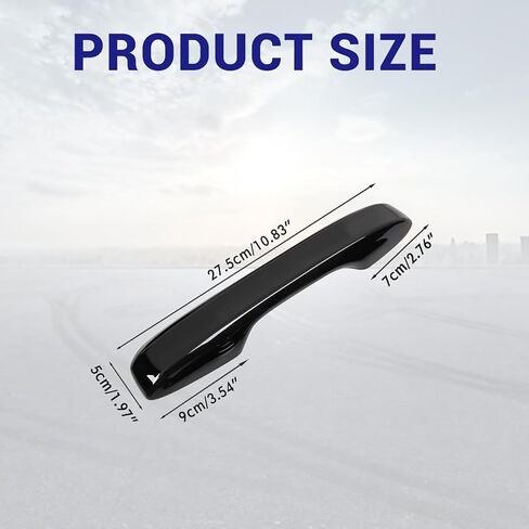 4Pcs Door Handle Cover Trim Exterior Side Door Handle Protector Cover Anti-Scratch Decoration Accessories for Nissan for Altima 2013-2018, Glossy Black in Kuwait