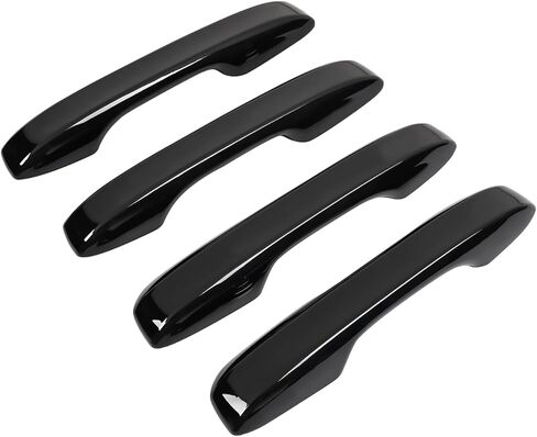4Pcs Door Handle Cover Trim Exterior Side Door Handle Protector Cover Anti-Scratch Decoration Accessories for Nissan for Altima 2013-2018, Glossy Black in Kuwait