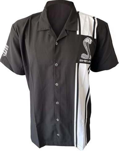 Carroll Shelby® Cobra Stripe Camp Shirt - Cuban, Cabana Style Button-Up Shirt in Saudi Arabia