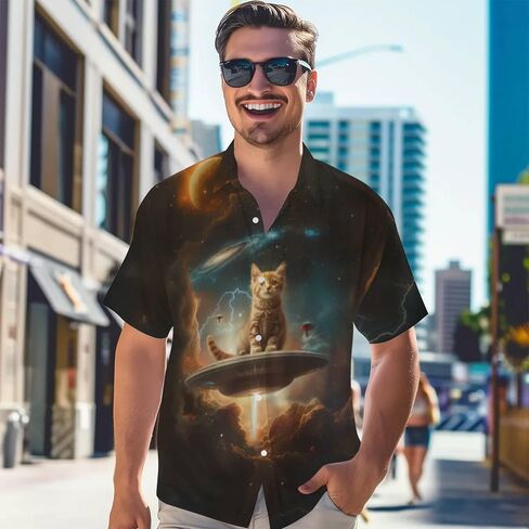 نمط ثلاثي الأبعاد طباعة SHIRTDESIGN أنيقة ارتداء عارضة غير رسمية فريدة من نوعها الرسوم البيانية TOP in Saudi Arabia