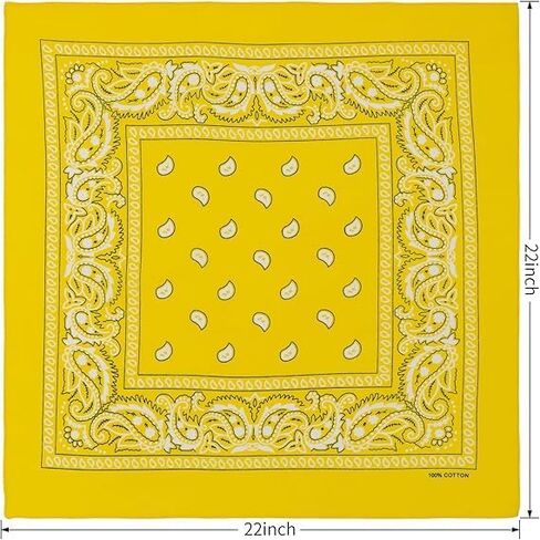 22 "x22" 100 ٪ من القطن بيزلي المطبوعة عصابات كبيرة الأزياء السميكة أزياء أزياء الأزياء للرجال والنساء in Kuwait