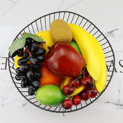 21 Pcs Simulation Fruits Mixed Set Lifelike Artificial Grape Fake Apple Lemon Banana for Home Decor Photography Sketch Props in Saudi Arabia