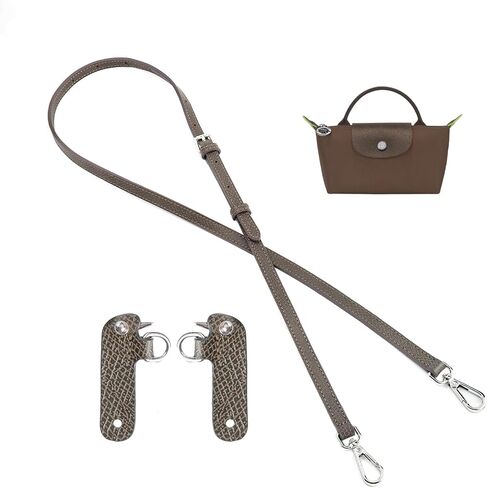 Upgraded Leather Purse Straps for Longchamp Mini Bag Conversion Kit, Bag Shoulder Strap Replacement Crossbody (Earth color, Mini) in Kuwait
