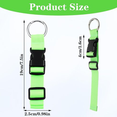 Add a Bag Luggage Straps, 4pcs Jacket Gripper Adjustable Luggage Hooks Holder Suitcase Belt Straps Carrying Clips with Luggage Connector and Hook Travel Accessories for Carry Your Extra Bags in Kuwait