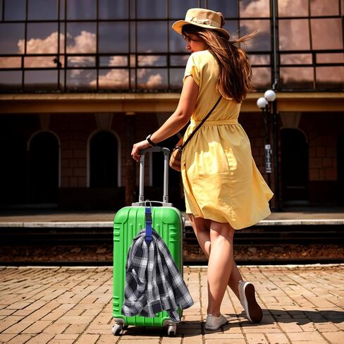 Add a Bag Luggage Straps, 4pcs Jacket Gripper Adjustable Luggage Hooks Holder Suitcase Belt Straps Carrying Clips with Luggage Connector and Hook Travel Accessories for Carry Your Extra Bags in Kuwait