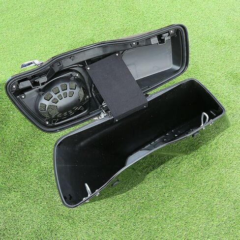 TCT-MOTORPARTS 5'' Stretched Saddlebag w/6x9 Speaker Lid Cutouts Fit For Harley 2014-2023 Touring Models FLT, FLHT, FLHTCU, FLHRC, Road King, Road Glide, Street Glide, Electra Glide Vivid Black in Saudi Arabia