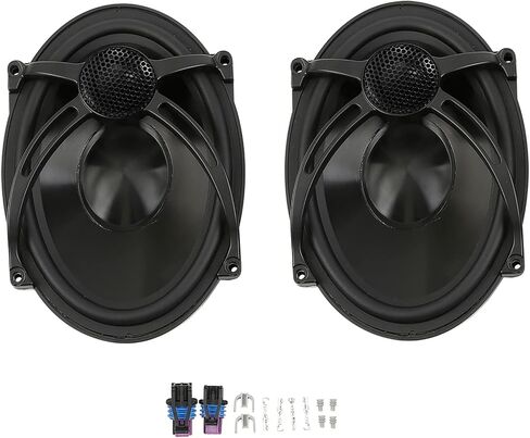TCT-MOTORPARTS 5'' Stretched Saddlebag w/6x9 Speaker Lid Cutouts Fit For Harley 2014-2023 Touring Models FLT, FLHT, FLHTCU, FLHRC, Road King, Road Glide, Street Glide, Electra Glide Vivid Black in Saudi Arabia