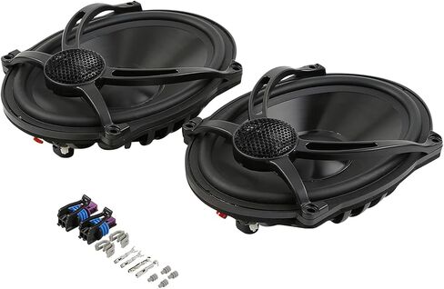 TCT-MOTORPARTS 5'' Stretched Saddlebag w/6x9 Speaker Lid Cutouts Fit For Harley 2014-2023 Touring Models FLT, FLHT, FLHTCU, FLHRC, Road King, Road Glide, Street Glide, Electra Glide Vivid Black in Saudi Arabia