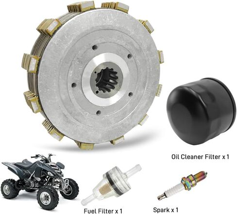 Clutch Kit & Complete Gasket Compatible with Yamaha Raptor 660 660R YFM660R 2001 2002 2003 2004 2005 OEM# 4PT-16371-00-00 3YF-16351-00-00 in Saudi Arabia