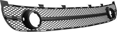Hecasa Lower Pumper Grille W/Fog Light Night Attevel مع 2001-2005 Volkswagen استبدال Beetle الجديد لـ VW1036104 ، VW1094111 ، VW1044102 Front Black in Saudi Arabia