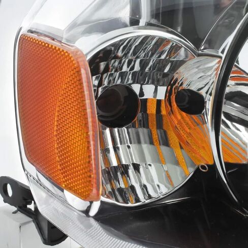 Pair Headlights Assembly DOT Approved For 2008-2012 Ford Escape Limited XLS XLT SUV Replacement Headlamps Driver and Psaaenger Side Chrome Housing Amber Side in Kuwait