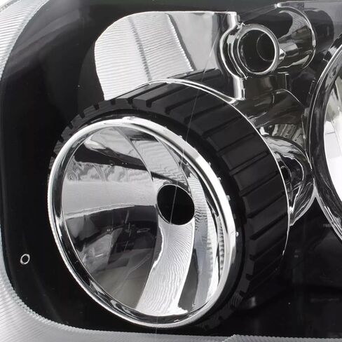 Pair Headlights Assembly DOT Approved For 2008-2012 Ford Escape Limited XLS XLT SUV Replacement Headlamps Driver and Psaaenger Side Chrome Housing Amber Side in Kuwait