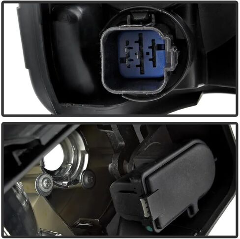 Pair Headlights Assembly DOT Approved For 2008-2012 Ford Escape Limited XLS XLT SUV Replacement Headlamps Driver and Psaaenger Side Chrome Housing Amber Side in Kuwait