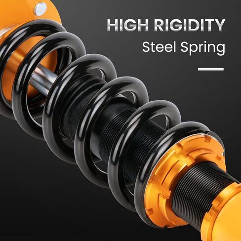 maXpeedingrods Coilovers for Dodge Challenger SRT8 2008-2010, for Charger 2006-2010, Height Adjustable Coilover Suspension Kit Struts, Preset Damping Shock Absorber Strut, Lowering Kits Gold in Saudi Arabia