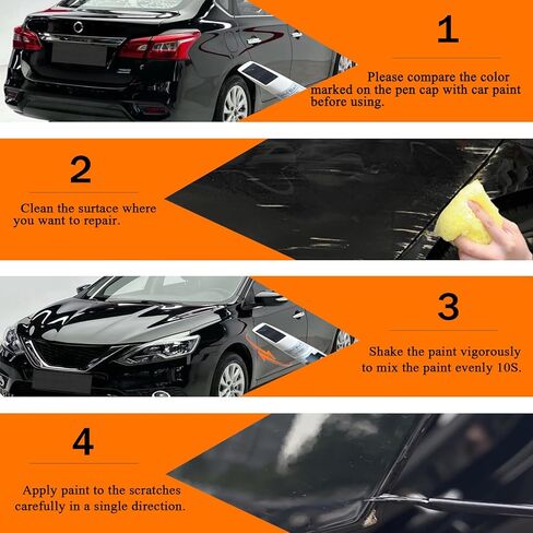 kh3 Black sbosidian/super black touch paint ل nissan ، و Car Paint Pen Scratch Repair اثنتين في واحد in Saudi Arabia