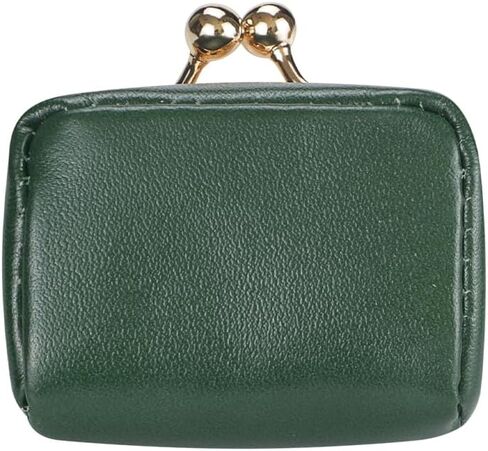 Small Size, Retro Genuine Leather Mini Kiss Lock Coin Purse – Women's Jewelry Box for Earrings, Rings & More 3894 (Rose) in Saudi Arabia