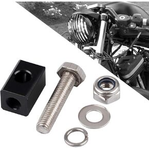 Motorcycle Headlight Bucket Bottom Mount Block Headlight Mounting Bottom for Harley Touring Dyna Sportster Chopper Bobber Custom, Chrome in Saudi Arabia