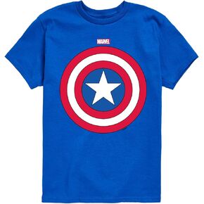 Marvel Captain America - Logo Shield - Toddler and Youth Short Sleeve Graphic T - Shirt in Kuwait