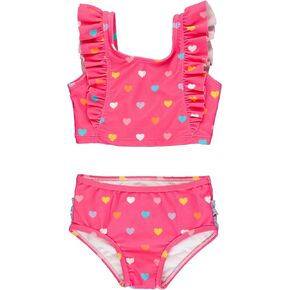 RuffleButts Cayenne Pop Stripe Waterfall Tankini - 10 in Saudi Arabia