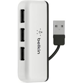 Belkin Travel 4-Port USB 2.0 Hub with Built-In Cable Management (White) in Saudi Arabia