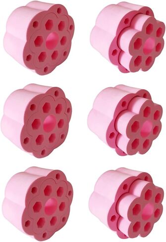REENFAYA Cup Turner Foam,4 Pack Flexible Foam Tumbler Insert for 10 Oz to 40 Oz Skinny and Common Tumblers Crafting,5 in 1 Nested Design Tumbler Foam Epoxy Work with 3/4 Inch PVC Pipe in Kuwait