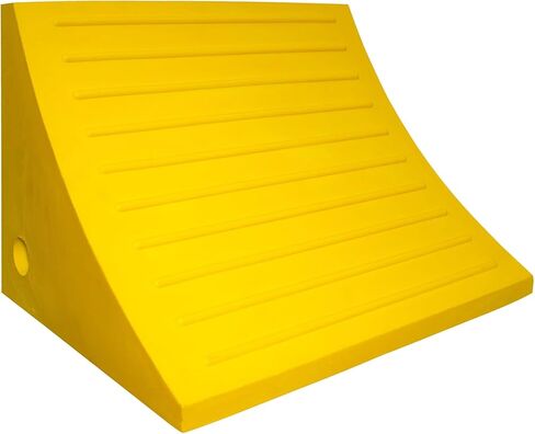 ESCO Pro Series Wheel Chock for Haul Trucks, Construction Equipment, Large Cranes and Trailers, Safety Yellow in Kuwait
