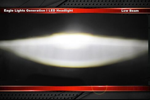 مصابيح Eagle Lights 7 بوصة Harley LED مع مصابيح بقعة متطابقة في كروم ، تي شيرت خاتم محول مجاني - 2013 و Harley Touring الأقدم (Glide Street ، Ultra Classic والمزيد) (Chrome) (Chrome) in Kuwait