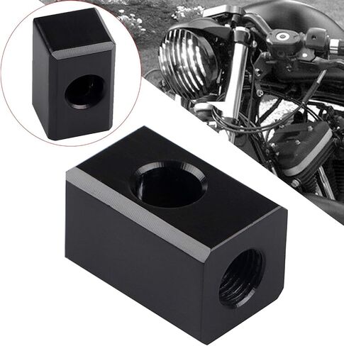 Motorcycle Headlight Bucket Bottom Mount Block Headlight Mounting Bottom for Harley Touring Dyna Sportster Chopper Bobber Custom, Chrome in Saudi Arabia