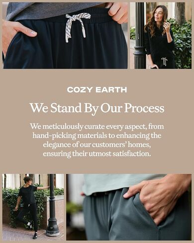 Cozy Earth Women's Studio Jogger Pants – Mid-Rise Lightweight Athletic Joggers with Pockets – Modal Activewear for Women in Kuwait