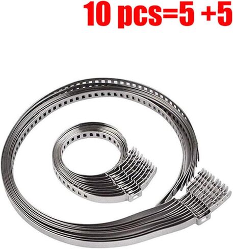 CV Boot Clamp, Stainless Steel Universal Adjustable Stainless Steel Drive Shaft CV Boot Clamp (10pcs Small+10pcs Large) in Saudi Arabia