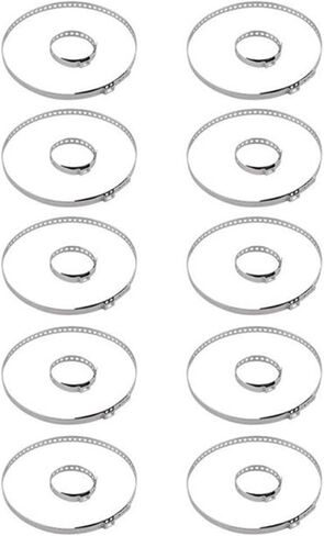 CV Boot Clamp, Stainless Steel Universal Adjustable Stainless Steel Drive Shaft CV Boot Clamp (10pcs Small+10pcs Large) in Saudi Arabia