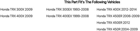 TUSK BILLET Aluminium Plug Plug Tip Black for Honda TRX 400EX 1999-2008 in Saudi Arabia