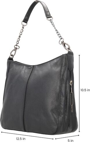حقيبة يد Ava Leather Hobo مع الحافظات العالمية وجيب قفل in Saudi Arabia