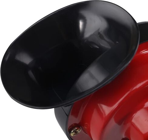 CAREONLINE Red 2Pcs 300DB Super Loud Car Horns 12V Waterproof Air Horns Replacement Kit Car Air Electric Snail Double Horn Universal for Most Cars Motorcycles Trucks Trains Bikes Boats in Saudi Arabia