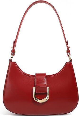 Genuine Leather Shoulder Bag, Purses for Women Hobo Bag Women's Crossbody Handbags with Removable Straps in Saudi Arabia