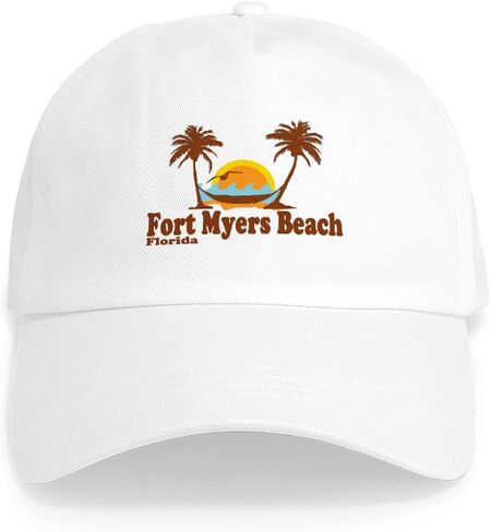Cafepress Fort Myers Palm Trees Design. غطاء البيسبول القابل للتعديل in Kuwait