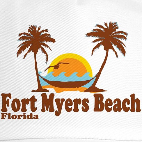 Cafepress Fort Myers Palm Trees Design. غطاء البيسبول القابل للتعديل in Kuwait
