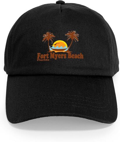 Cafepress Fort Myers Palm Trees Design. غطاء البيسبول القابل للتعديل in Saudi Arabia