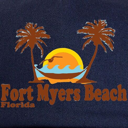 Cafepress Fort Myers Palm Trees Design. غطاء البيسبول القابل للتعديل in Saudi Arabia