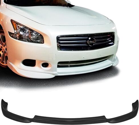 متوافق مع/استبدال الشفاه الأمامية ، GT-S Style PU Front Lip Spoilder Black ، Fits 2009 2010 2011 2012 2013 2014 Nissan Maxima سيدان in Saudi Arabia