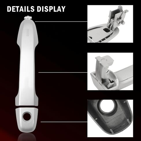 Exterior Door Handle fits Camry 2012-2017 Gray Front Left Driver Side Replaces 6921106090C0, 6925006020C0 Without Push Button Start & Sensor, Without Smart Entry System in Saudi Arabia