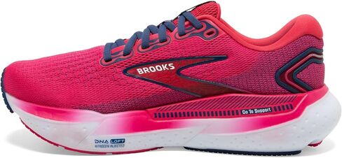 Brooks Women’s Glycerin GTS 21 Supportive Running Shoe - Cloud/Black/Pink - 5.5 Medium in Saudi Arabia